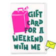 Deli Cards Grußkarte "Weekend" | Schöne Gutschein-Karte mit Spruch für jeden Anlass