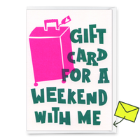 Deli Cards Grußkarte "Weekend" | Schöne Gutschein-Karte mit Spruch für jeden Anlass