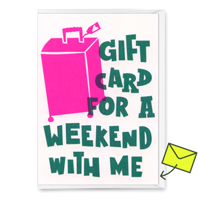 Deli Cards Grußkarte "Weekend" | Schöne Gutschein-Karte mit Spruch für jeden Anlass