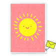Deli Cards Grußkarte "Smiling sun" | Schöne Klappkarte für jeden Anlass