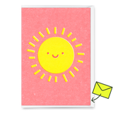 Deli Cards Grußkarte "Smiling sun" | Schöne Klappkarte für jeden Anlass