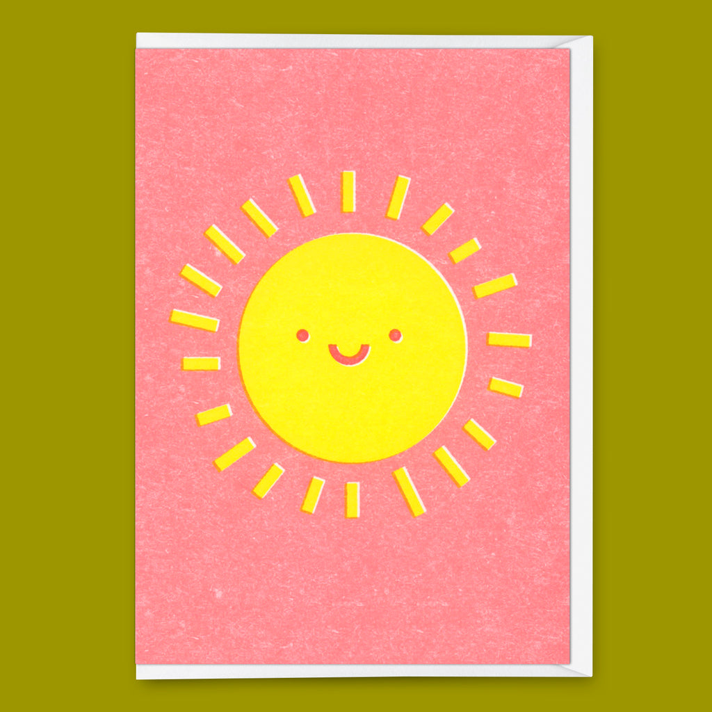 Deli Cards Grußkarte "Smiling sun" | Schöne Klappkarte für jeden Anlass