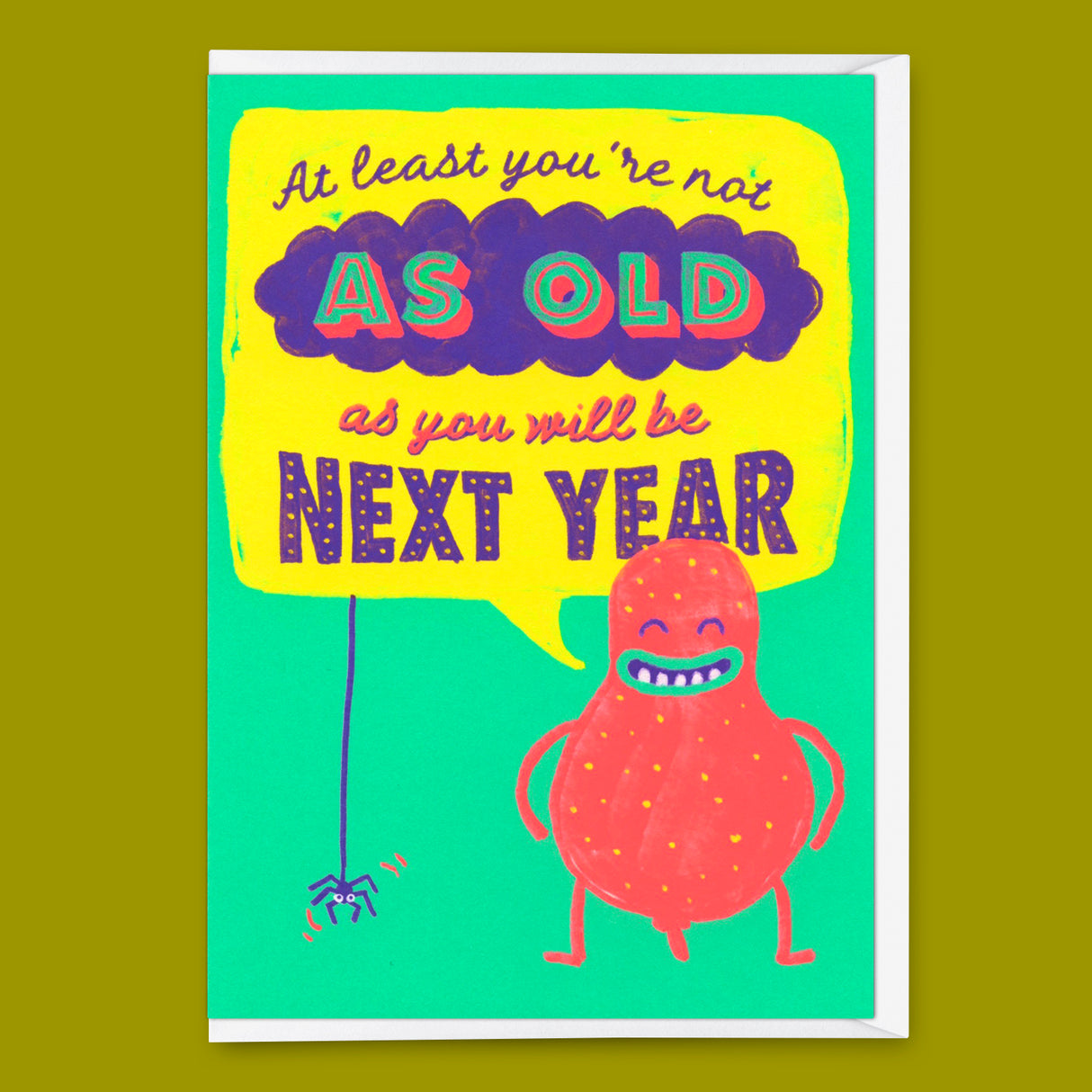 Deli Cards Grußkarte "Next year" | Lustige Klappkarte mit Spruch zum Geburtstag