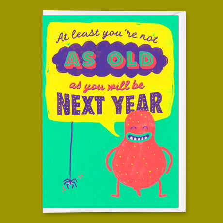 Deli Cards Grußkarte "Next year" | Lustige Klappkarte mit Spruch zum Geburtstag