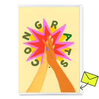 Deli Cards Grußkarte "Congrats Clap" | Coole Klappkarte für jeden Anlass