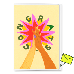 Deli Cards Grußkarte "Congrats Clap" | Coole Klappkarte für jeden Anlass