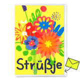 Deli Cards Grußkarte "Strüßje" | Schöne Klappkarte für jeden Anlass