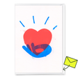 Deli Cards Grußkarte "Heart" | Schöne Klappkarte für Verliebte