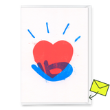 Deli Cards Grußkarte "Heart" | Schöne Klappkarte für Verliebte