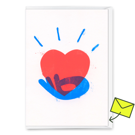 Deli Cards Grußkarte "Heart" | Schöne Klappkarte für Verliebte