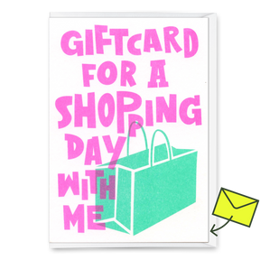 Deli Cards Grußkarte "Shopping day" | Schöne Klappkarte für jeden Anlass
