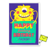 Deli Cards Grußkarte "Happy fucking birthday" | Lustige Klappkarte zum Geburtstag
