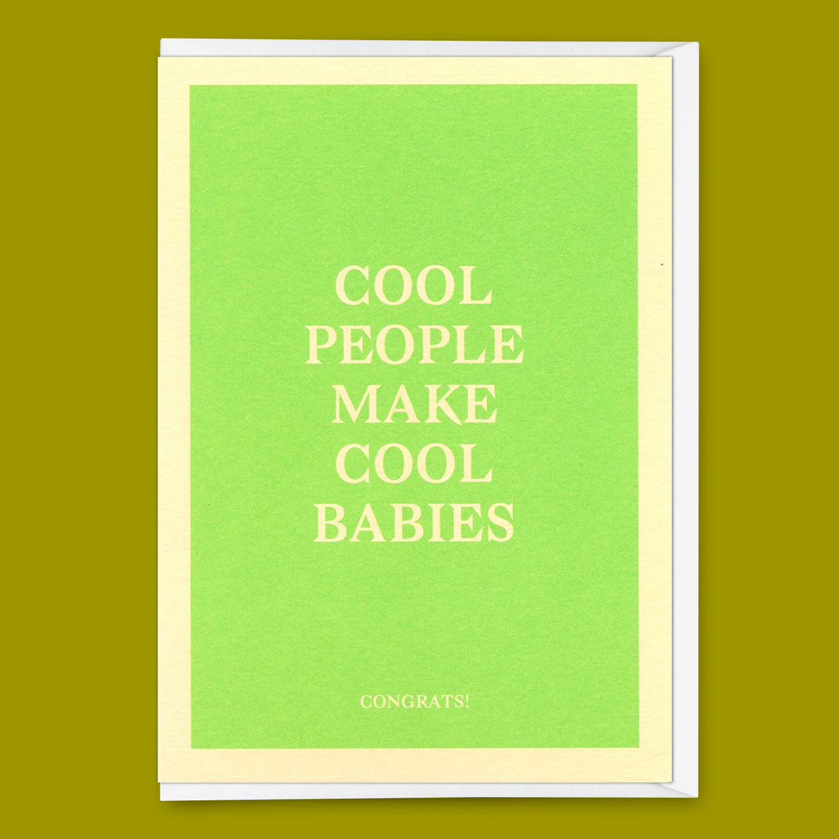 Deli Cards Grußkarte "Cool people make cool babies" | Coole Klappkarte zur Geburt
