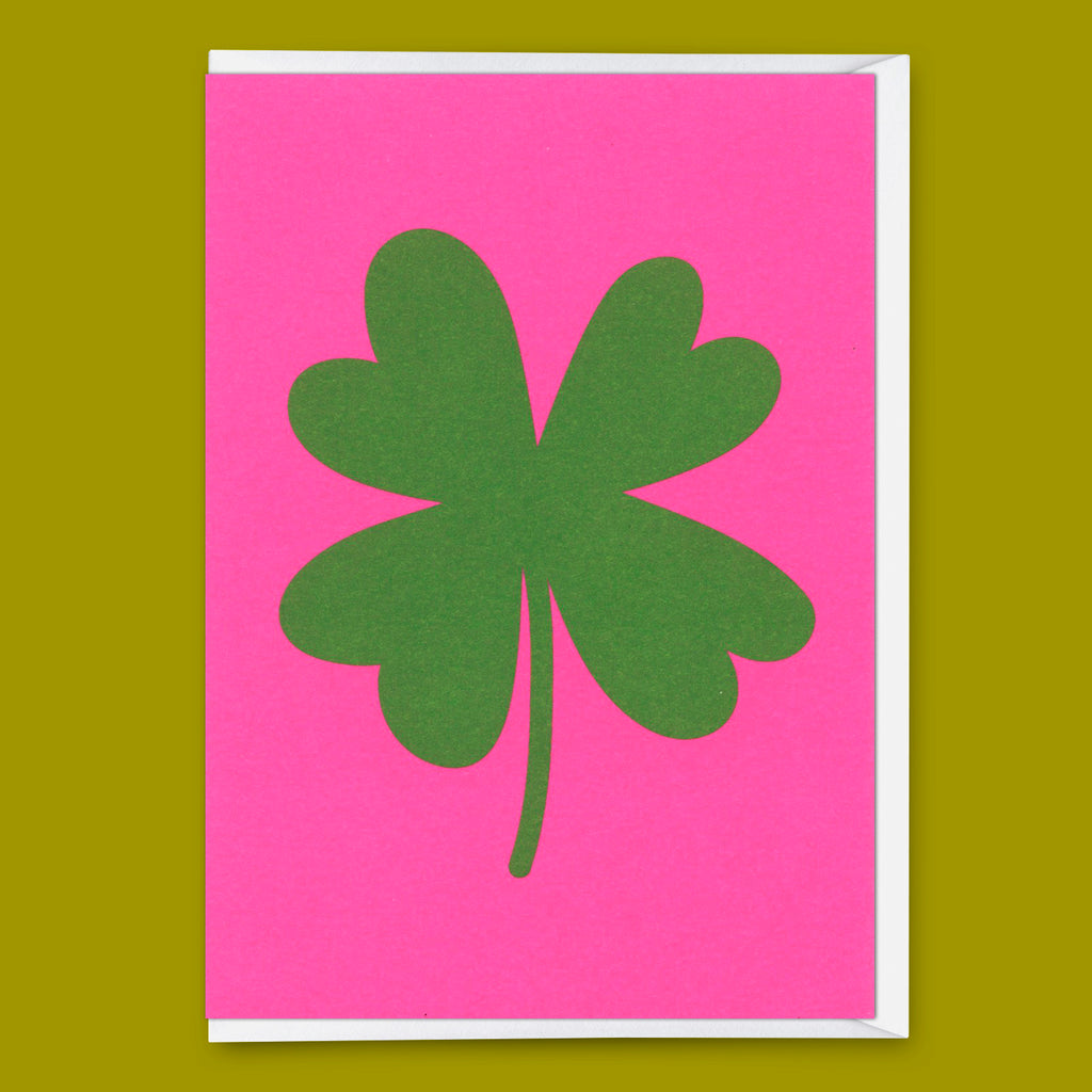 Deli Cards Grußkarte "Four leaf clover" | Schöne Klappkarte