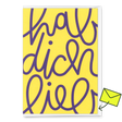 Deli Cards Grußkarte "Hab dich lieb" | Schöne Klappkarte mit Spruch