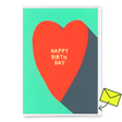 Deli Cards Grußkarte "Happy Birthday Heart" | Schöne Klappkarte zum Geburtstag