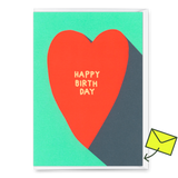 Deli Cards Grußkarte "Happy Birthday Heart" | Schöne Klappkarte zum Geburtstag