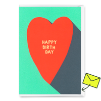Deli Cards Grußkarte "Happy Birthday Heart" | Schöne Klappkarte zum Geburtstag