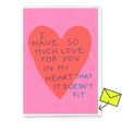 Deli Cards Grußkarte "I have so much love for you" | Schöne Klappkarte mit Spruch für Verliebte
