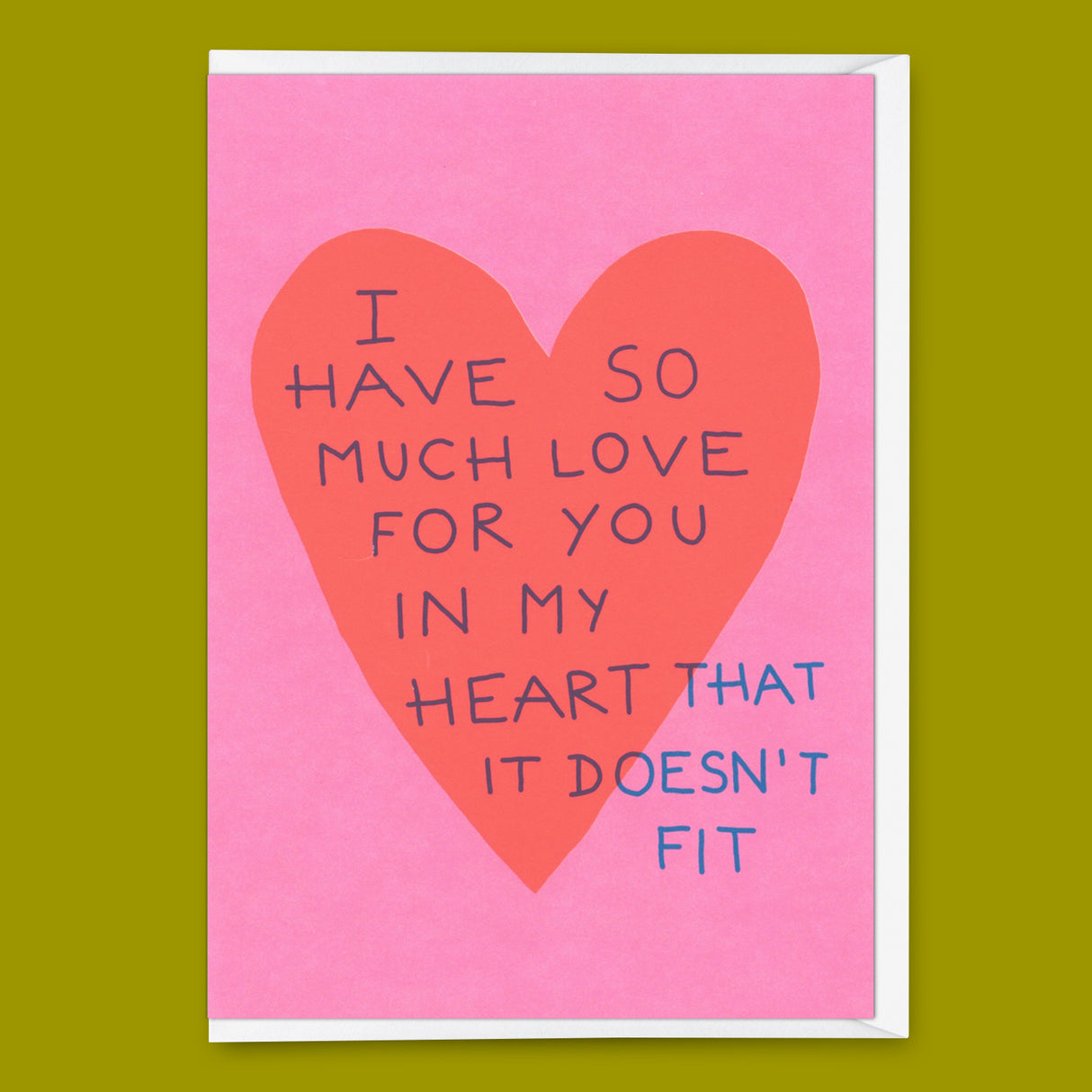 Deli Cards Grußkarte "I have so much love for you" | Schöne Klappkarte mit Spruch für Verliebte