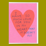 Deli Cards Grußkarte "I have so much love for you" | Schöne Klappkarte mit Spruch für Verliebte