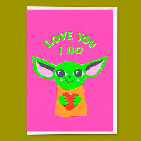 Deli Cards Grußkarte "Love you I do" | Lustige Klappkarte für Verliebte