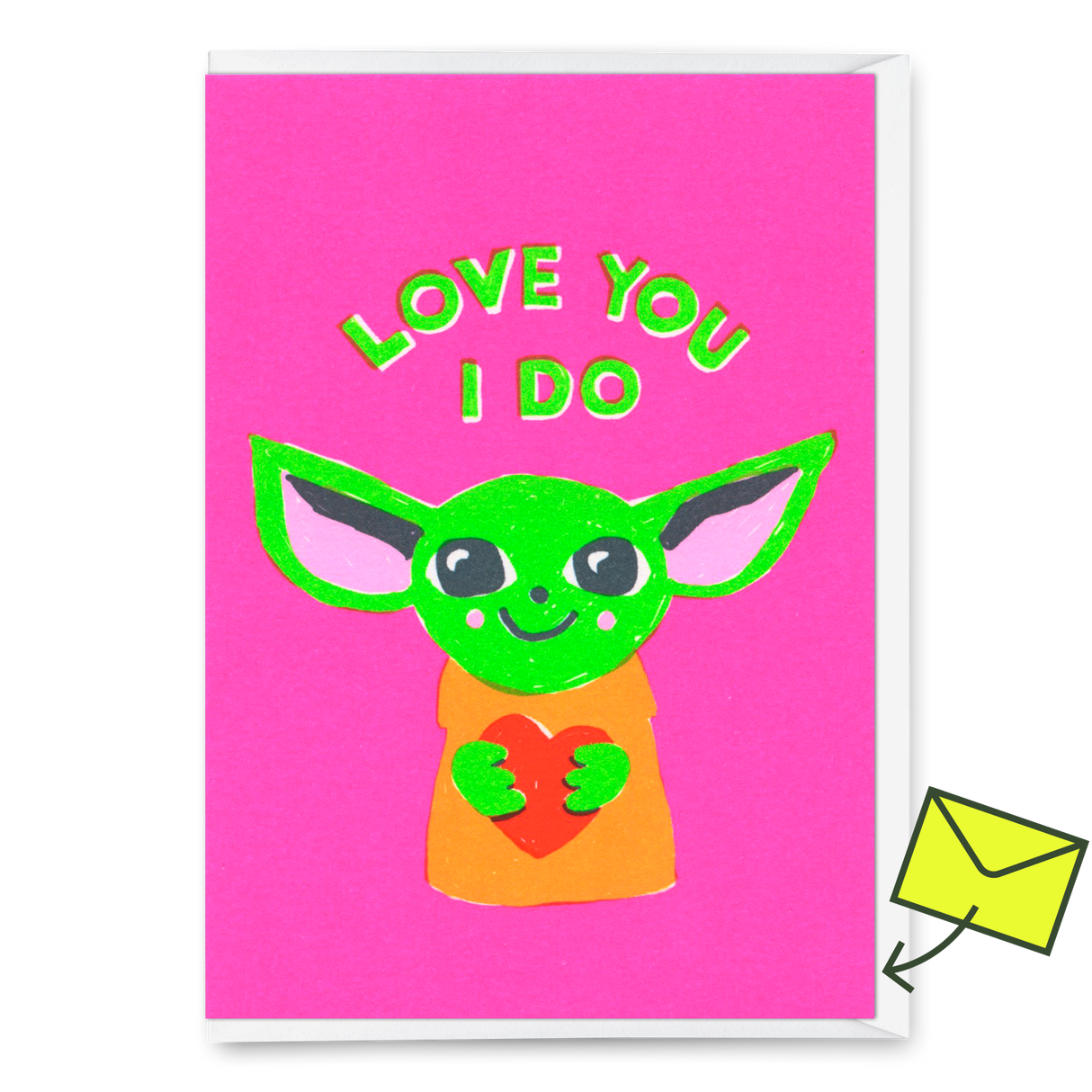 Deli Cards Grußkarte "Love you I do" | Lustige Klappkarte für Verliebte