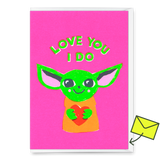 Deli Cards Grußkarte "Love you I do" | Lustige Klappkarte für Verliebte