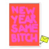 Deli Cards Grußkarte "Same bitch" | Lustige Klappkarte mit Spruch zum Geburtstag