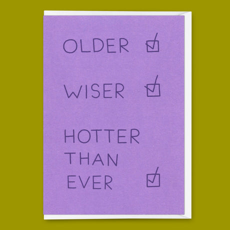 Deli Cards Grußkarte "Hotter than ever" | Lustige Klappkarte zum Geburtstag