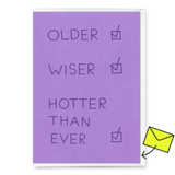 Deli Cards Grußkarte "Hotter than ever" | Lustige Klappkarte zum Geburtstag