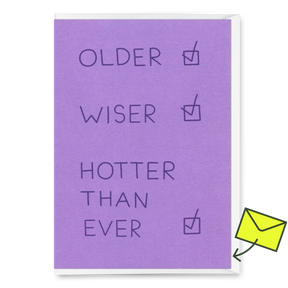 Deli Cards Grußkarte "Hotter than ever" | Lustige Klappkarte zum Geburtstag