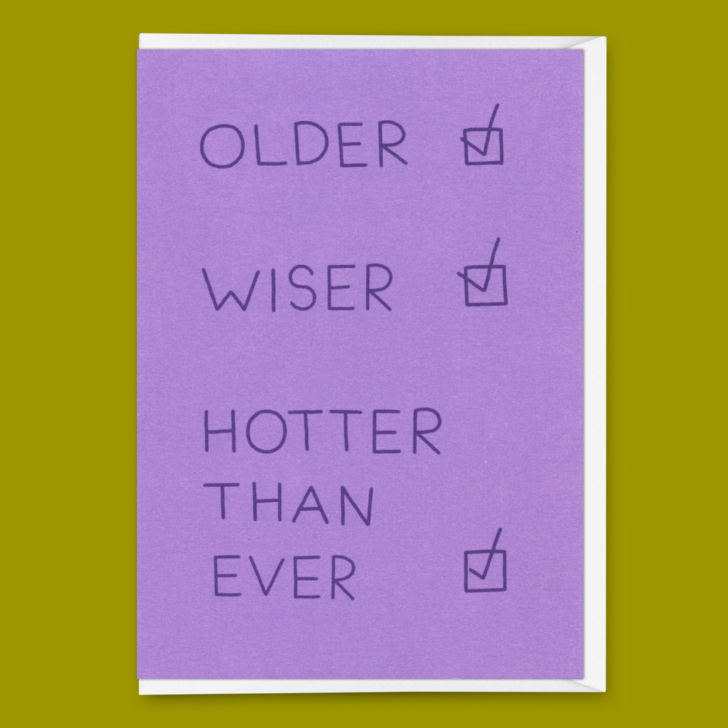 Deli Cards Grußkarte "Hotter than ever" | Lustige Klappkarte zum Geburtstag