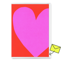 Deli Cards Grußkarte "Purple heart" | Schöne Klappkarte für Verliebte