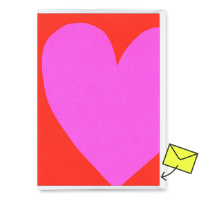 Deli Cards Grußkarte "Purple heart" | Schöne Klappkarte für Verliebte
