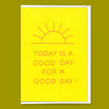 Deli Cards Grußkarte "Good day" | Coole Klappkarte mit Spruch für jeden Anlass