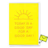 Deli Cards Grußkarte "Good day" | Coole Klappkarte mit Spruch für jeden Anlass
