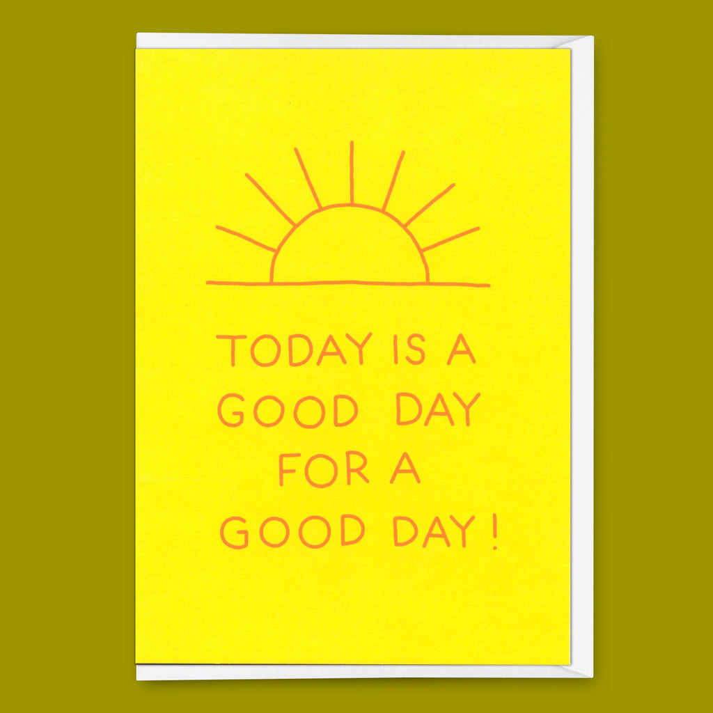 Deli Cards Grußkarte "Good day" | Coole Klappkarte mit Spruch für jeden Anlass