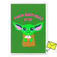Deli Cards Grußkarte "Your birthday it is" | Coole Klappkarte zum Geburtstag