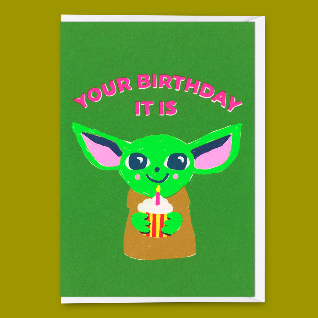 Deli Cards Grußkarte "Your birthday it is" | Coole Klappkarte zum Geburtstag