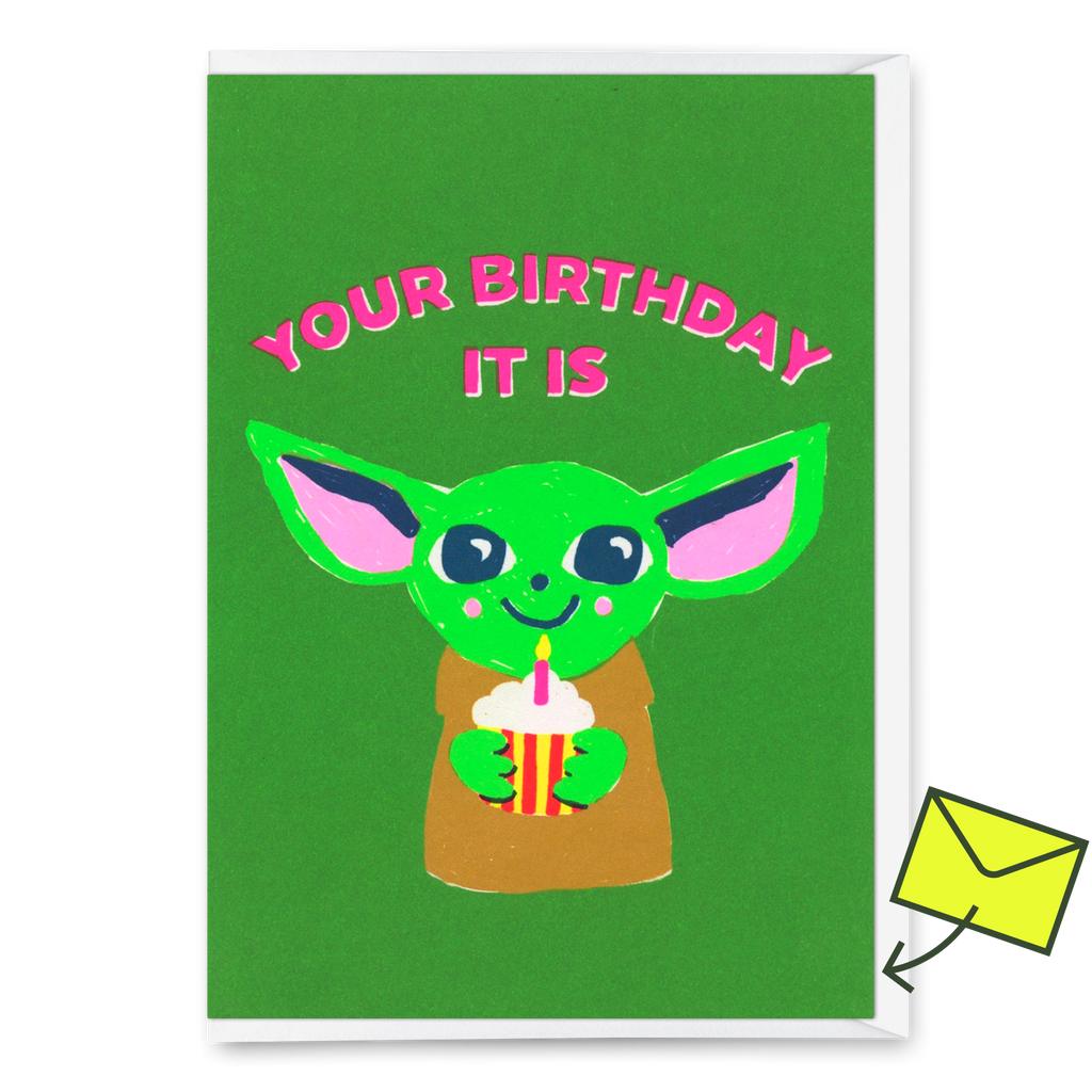 Deli Cards Grußkarte "Your birthday it is" | Coole Klappkarte zum Geburtstag