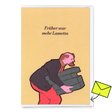 Deli Cards Grußkarte "Mehr Lametta" | Lustige Klappkarte zu Weihnachten
