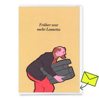 Deli Cards Grußkarte "Mehr Lametta" | Lustige Klappkarte zu Weihnachten