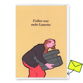 Deli Cards Grußkarte "Mehr Lametta" | Lustige Klappkarte zu Weihnachten