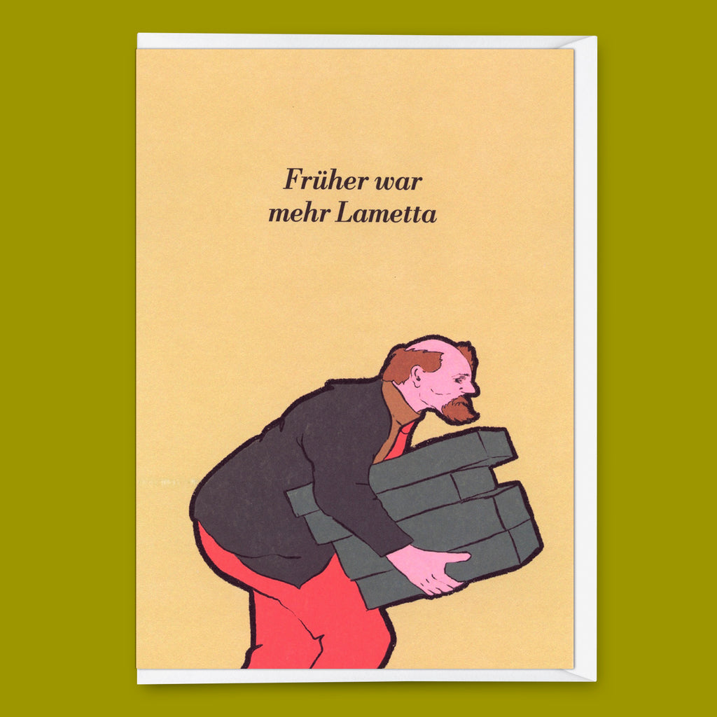 Deli Cards Grußkarte "Mehr Lametta" | Lustige Klappkarte zu Weihnachten