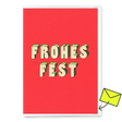 Deli Cards Grußkarte "Frohes Fest 3D" | Coole Klappkarte zu Weihnachten