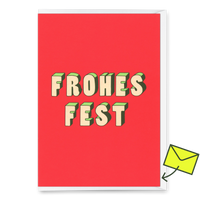 Deli Cards Grußkarte "Frohes Fest 3D" | Coole Klappkarte zu Weihnachten