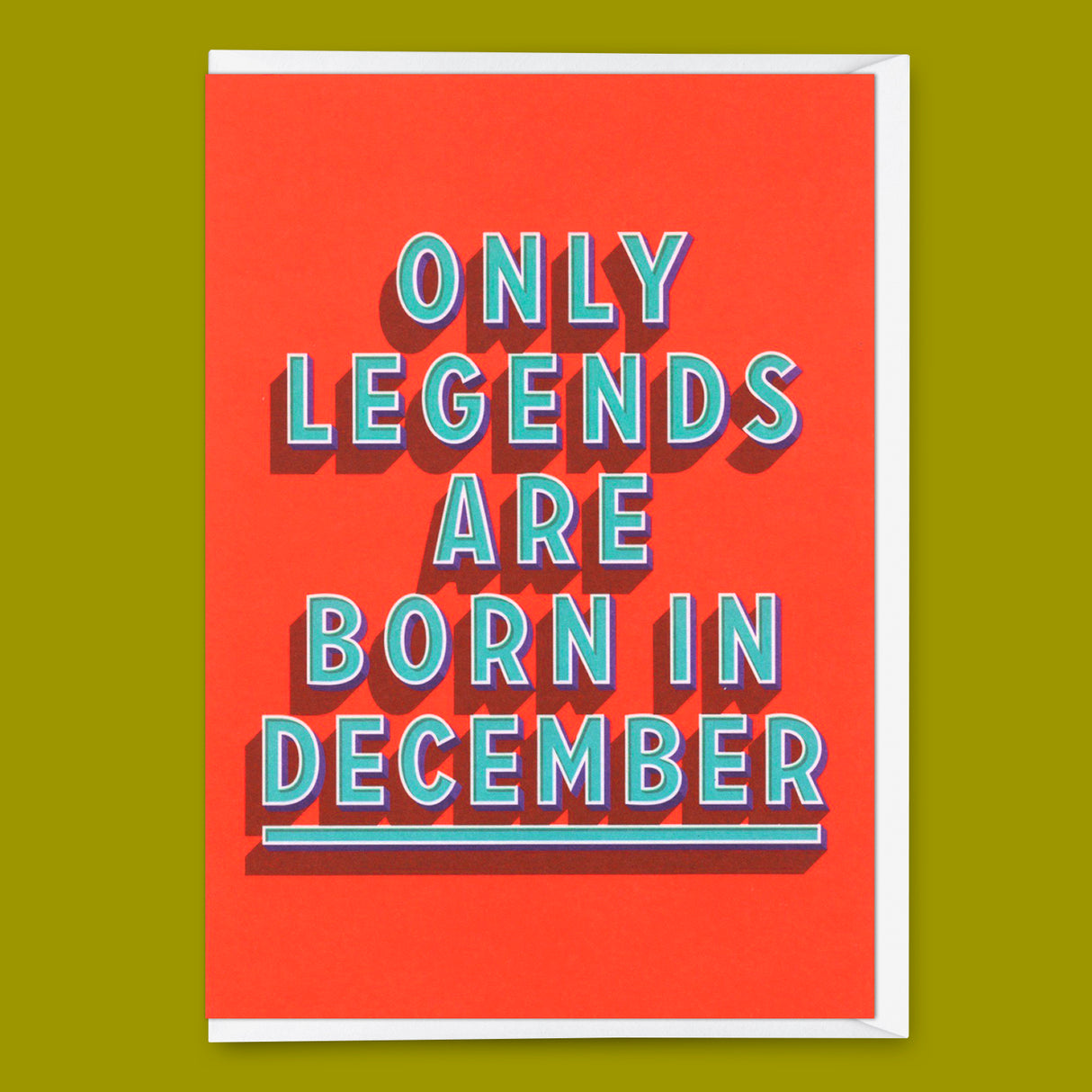Deli Cards Grußkarte "Legends December" | Coole Klappkarte mit Spruch zum Geburtstag