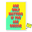 Deli Cards Grußkarte "Cheese" | Lustige Klappkarte mit Spruch zum Geburtstag