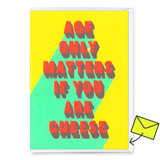 Deli Cards Grußkarte "Cheese" | Lustige Klappkarte mit Spruch zum Geburtstag